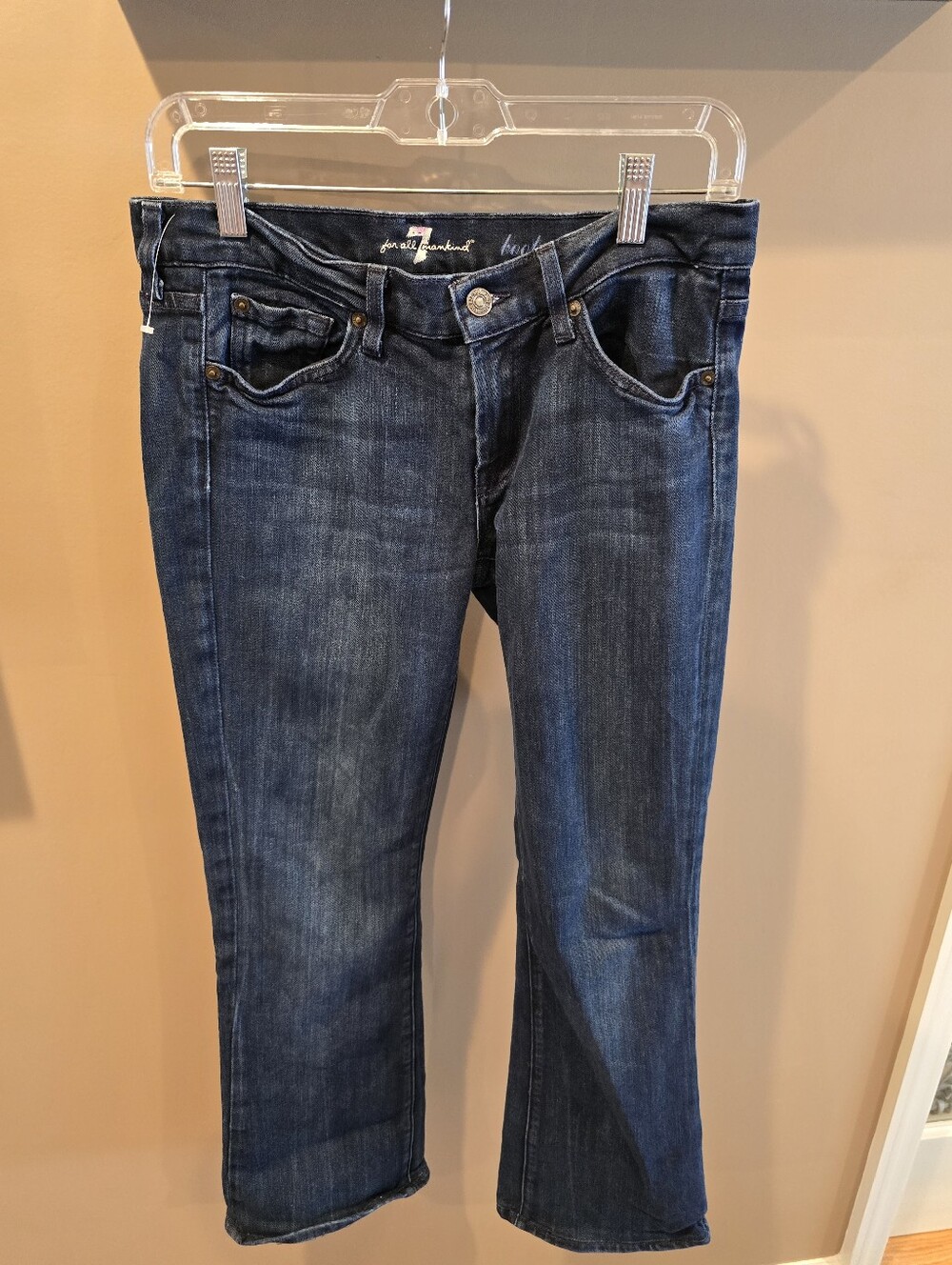 7 For All Mankind Vintage Y2K Women's Bootcut Jeans. Size 28.  MADE IN USA